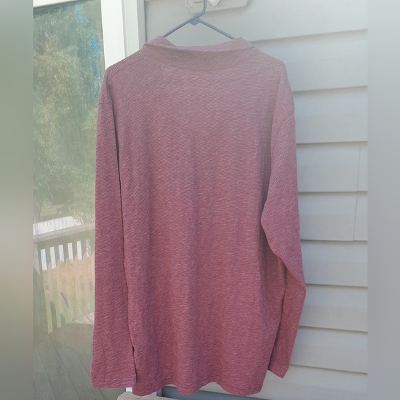 Lands End Long Sleeve Burgendy Polo  XLT - Picture 4 of 4